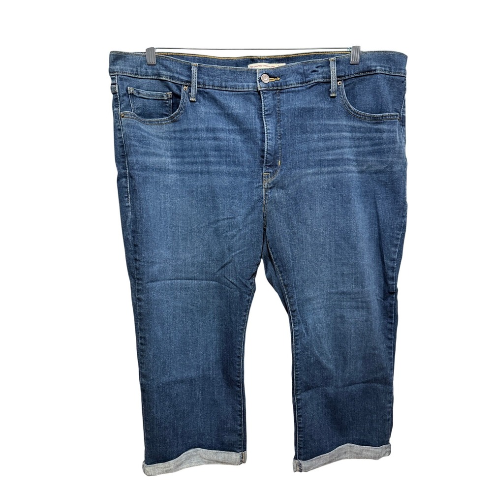 Levi's 311 Shaping Skinny Capri Jeans Women's Size 24W Blue Denim